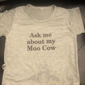 Cute baby shirt with cow size 6mths